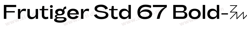 Frutiger Std 67 Bold字体转换